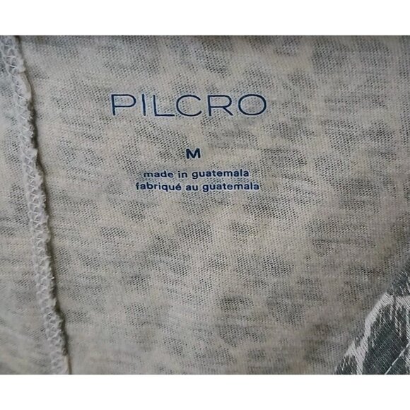 Pilcro Anthropologie The Jordyn Cotton Slub V Neck T Shirt Size Medium Brown - Picture 5 of 11